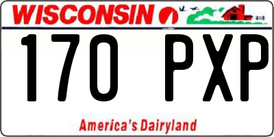 WI license plate 170PXP