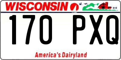 WI license plate 170PXQ