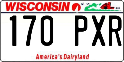 WI license plate 170PXR