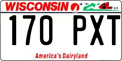 WI license plate 170PXT