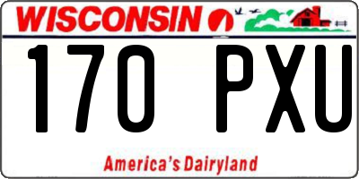 WI license plate 170PXU