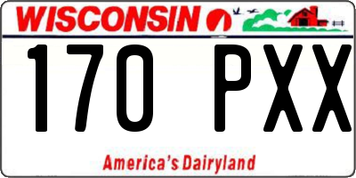 WI license plate 170PXX