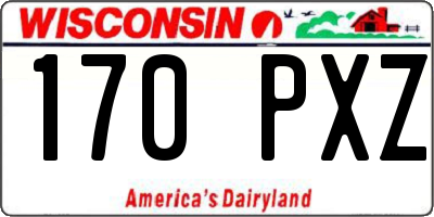 WI license plate 170PXZ