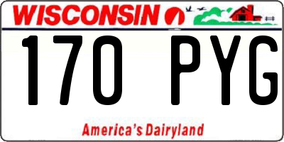 WI license plate 170PYG