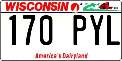 WI license plate 170PYL