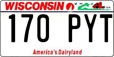 WI license plate 170PYT