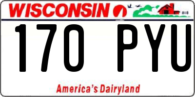 WI license plate 170PYU