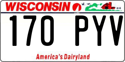 WI license plate 170PYV