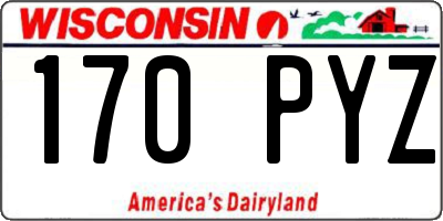WI license plate 170PYZ