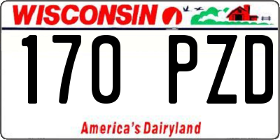 WI license plate 170PZD