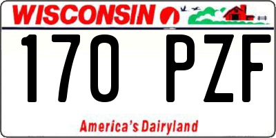 WI license plate 170PZF