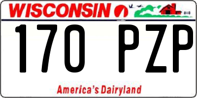 WI license plate 170PZP