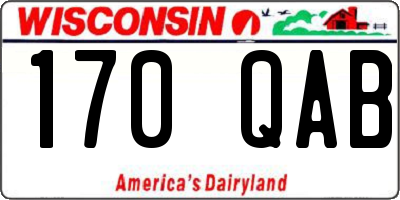 WI license plate 170QAB