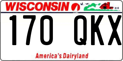 WI license plate 170QKX