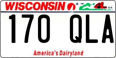 WI license plate 170QLA