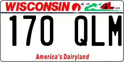 WI license plate 170QLM