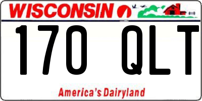 WI license plate 170QLT