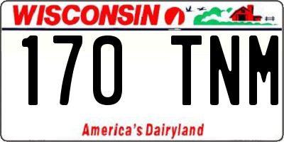 WI license plate 170TNM