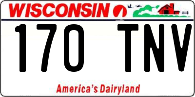 WI license plate 170TNV