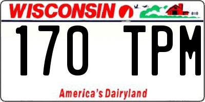 WI license plate 170TPM
