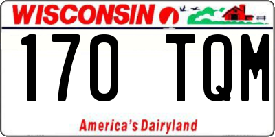 WI license plate 170TQM