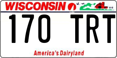WI license plate 170TRT