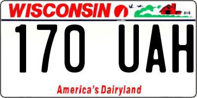 WI license plate 170UAH