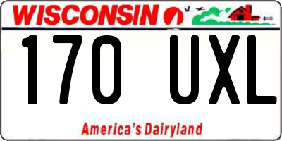 WI license plate 170UXL