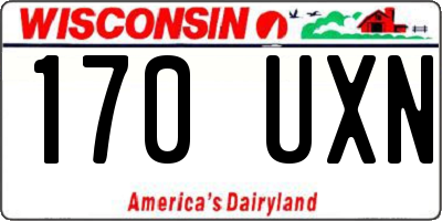 WI license plate 170UXN