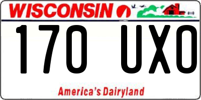WI license plate 170UXO