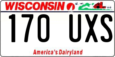 WI license plate 170UXS