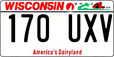 WI license plate 170UXV