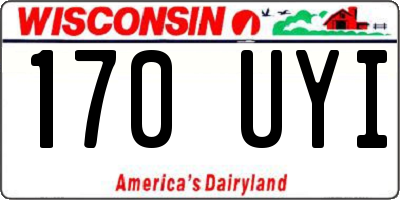 WI license plate 170UYI