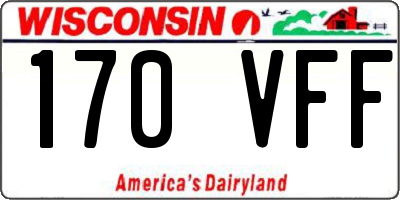 WI license plate 170VFF