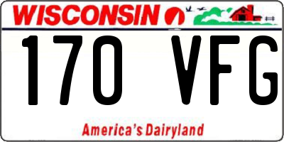 WI license plate 170VFG
