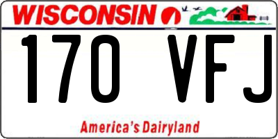 WI license plate 170VFJ
