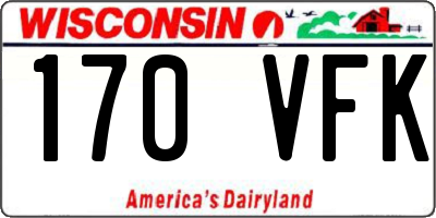 WI license plate 170VFK