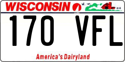 WI license plate 170VFL