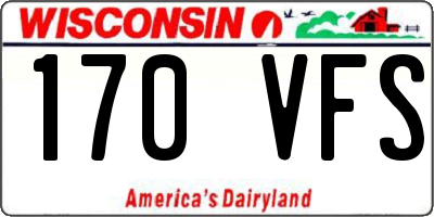 WI license plate 170VFS