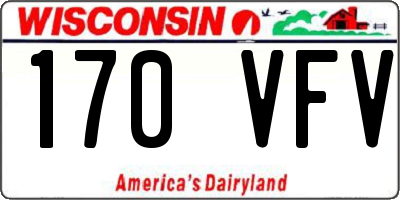 WI license plate 170VFV