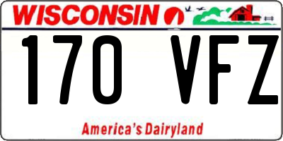 WI license plate 170VFZ