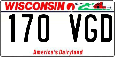 WI license plate 170VGD