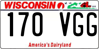 WI license plate 170VGG