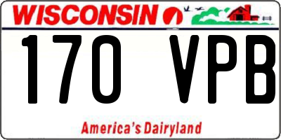 WI license plate 170VPB