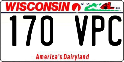 WI license plate 170VPC