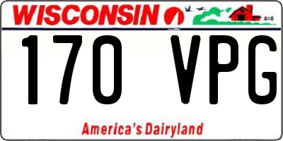 WI license plate 170VPG