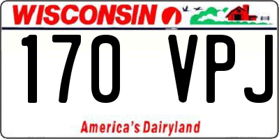 WI license plate 170VPJ