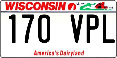 WI license plate 170VPL