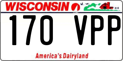 WI license plate 170VPP