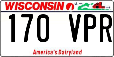 WI license plate 170VPR